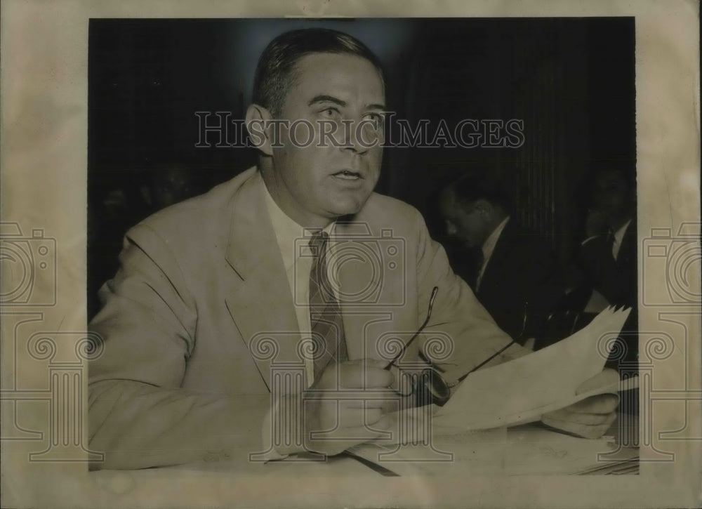 1939 Press Photo Edwin Smith NLRB Member And Accused Un-American Communist - Historic Images