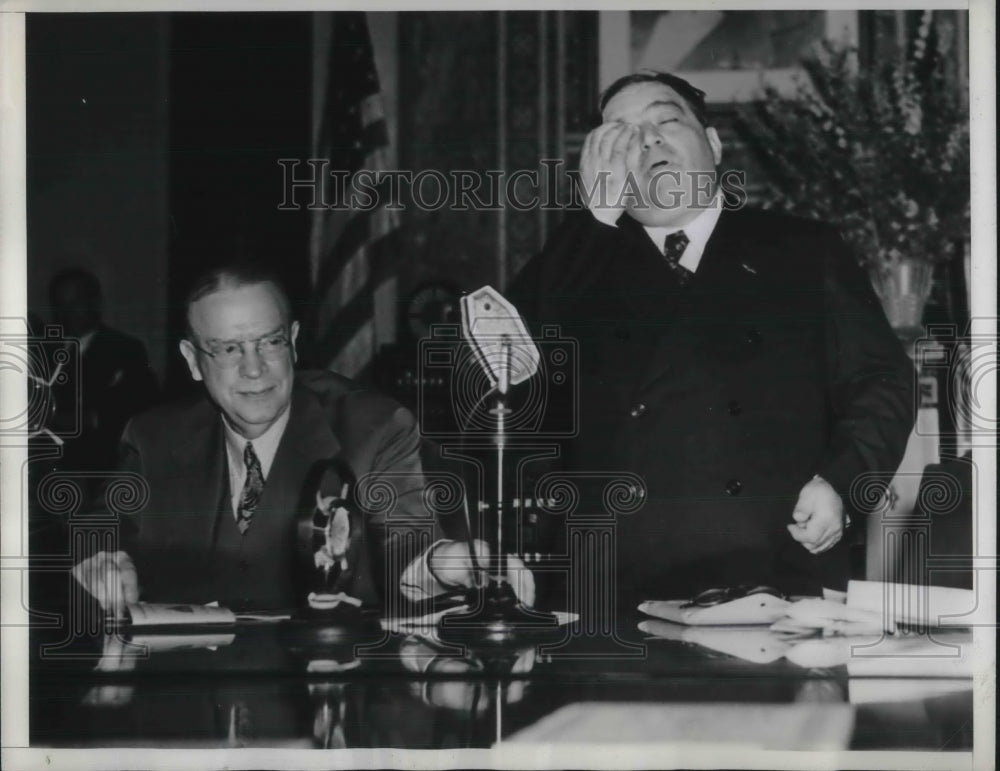 1937 Press Photo NYC Mayor La Guardia Presides At National Mayors Conference - Historic Images