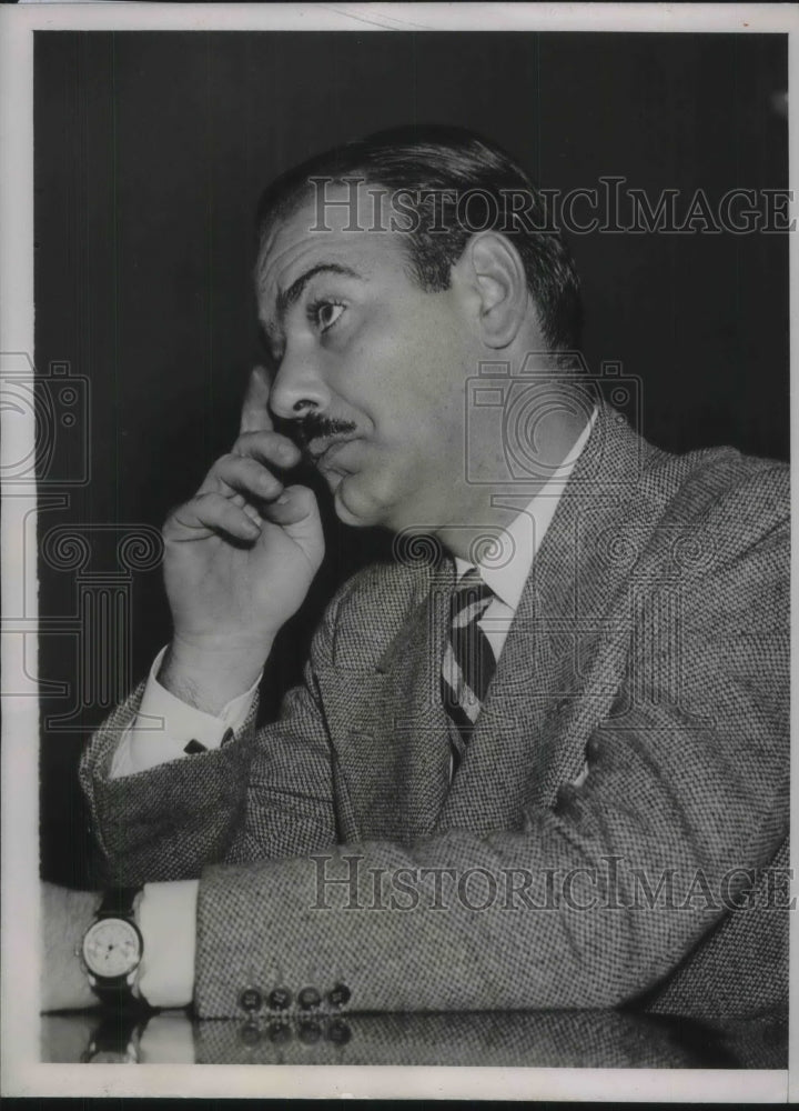 1938 Press Photo Arnold Gingrich testifies at Un-American Activities hearing - Historic Images