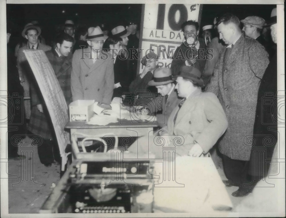 1933 Press Photo Temporary Relief Headquarters at Long Beach - Historic Images