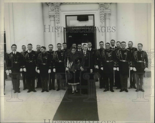 1927 Press Photo New Years at the White House. Washington DC. - Historic Images