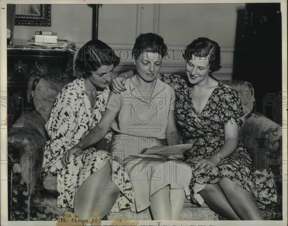 1931 Press Photo NYC, Mrs R Shillaber,Mrs Boardman, Mrs J herndon - Historic Images