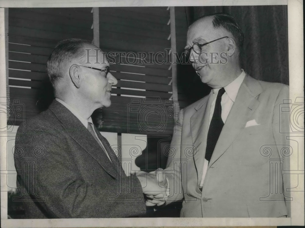 1946 British Minister of Labor Calls on Lewis Schwellenbach - Historic Images