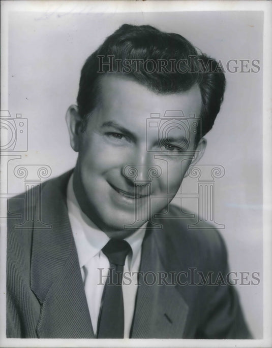 1953 Hoosier humorist Herb Shriner for CBS "Two for the Money" - Historic Images