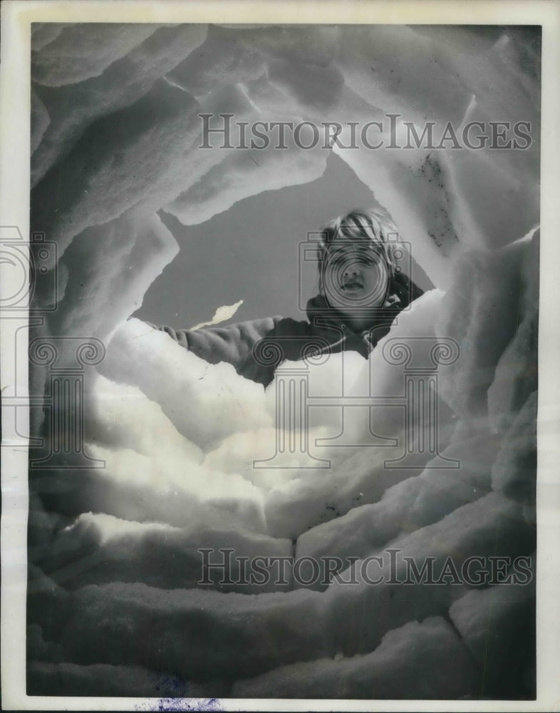 1962 Press Photo Top view of an Igloo - Historic Images