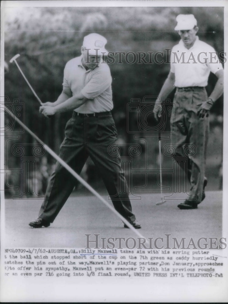 1962 Press Photo Billy Maxwell with partner Don January - Historic Images