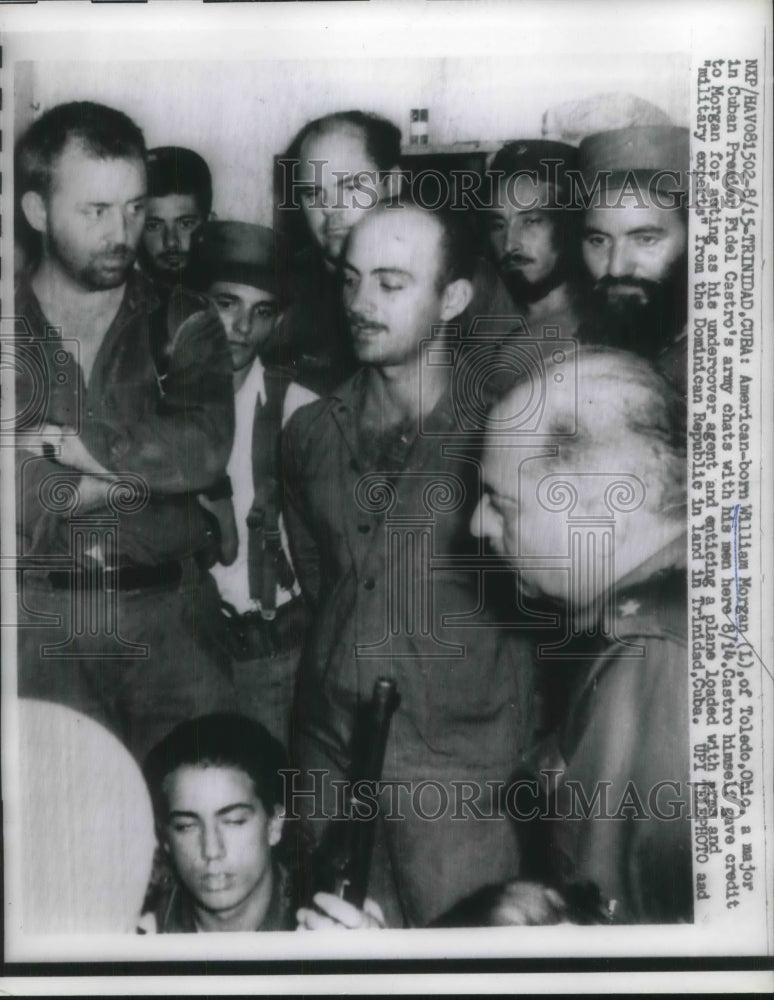 1959 Press Photo William Morgan Of Toledo, OH a Major in Castro's Army-Historic Images