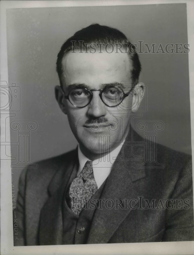 1934 Press Photo J,S, Grun of Cleveland Hgts, Ohio - Historic Images