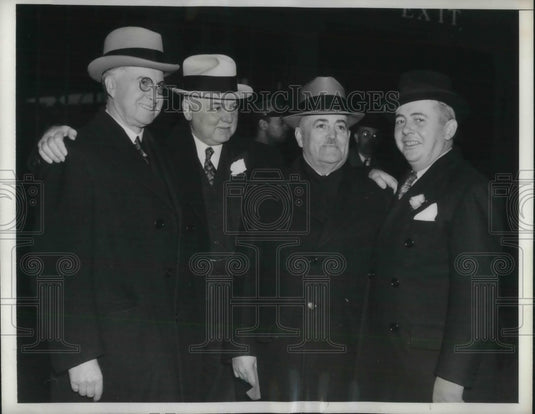1938 Press Photo Pacific Coast Mayors Meet In Washington DC - Historic Images