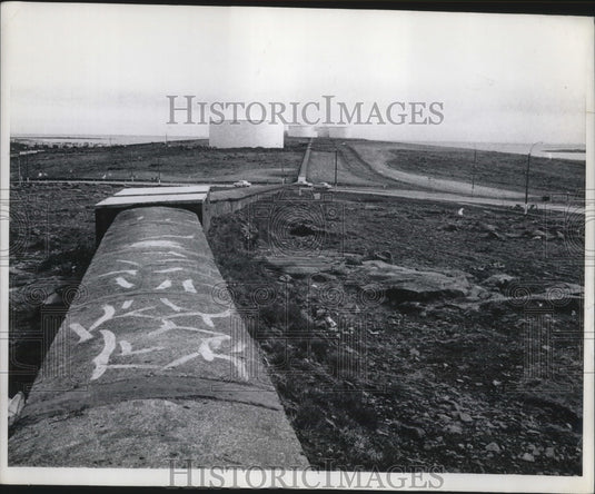 1968 Press Photo Iceland Hot Sot Reykjavik Tanks and Pipes Hot Springs Heat - Historic Images