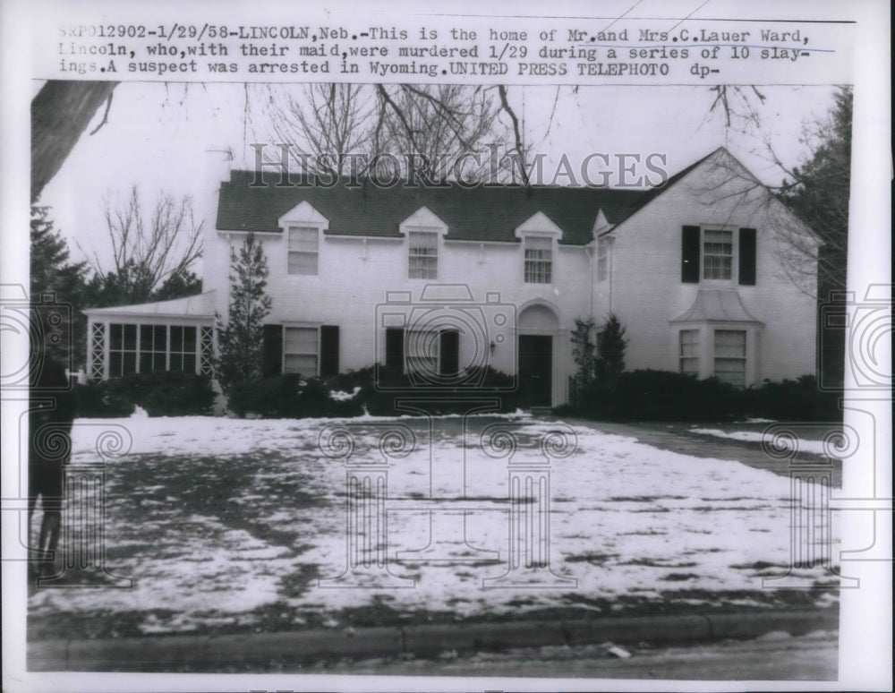 1958 Home of Mr &amp; Mrs Lauer Ward in Licoln, Neb - Historic Images