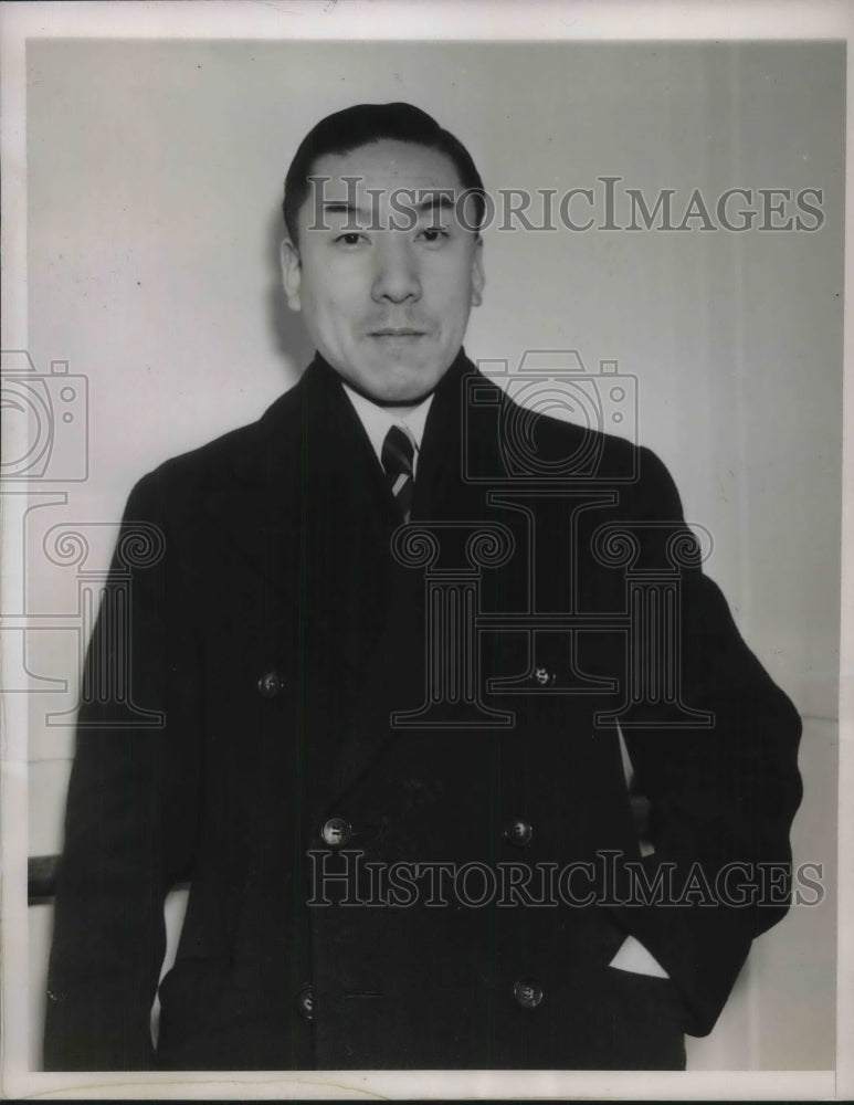 1937 Press Photo Katsunee Kotatsu, of Japan. - Historic Images