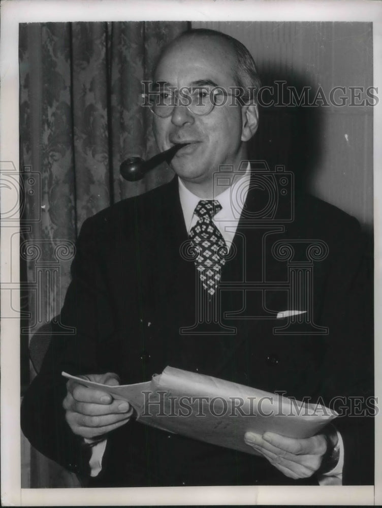 1950 Press Photo Retiring AEC commissioner, Lewis L Strauss In D.C. - nec30122 - Historic Images