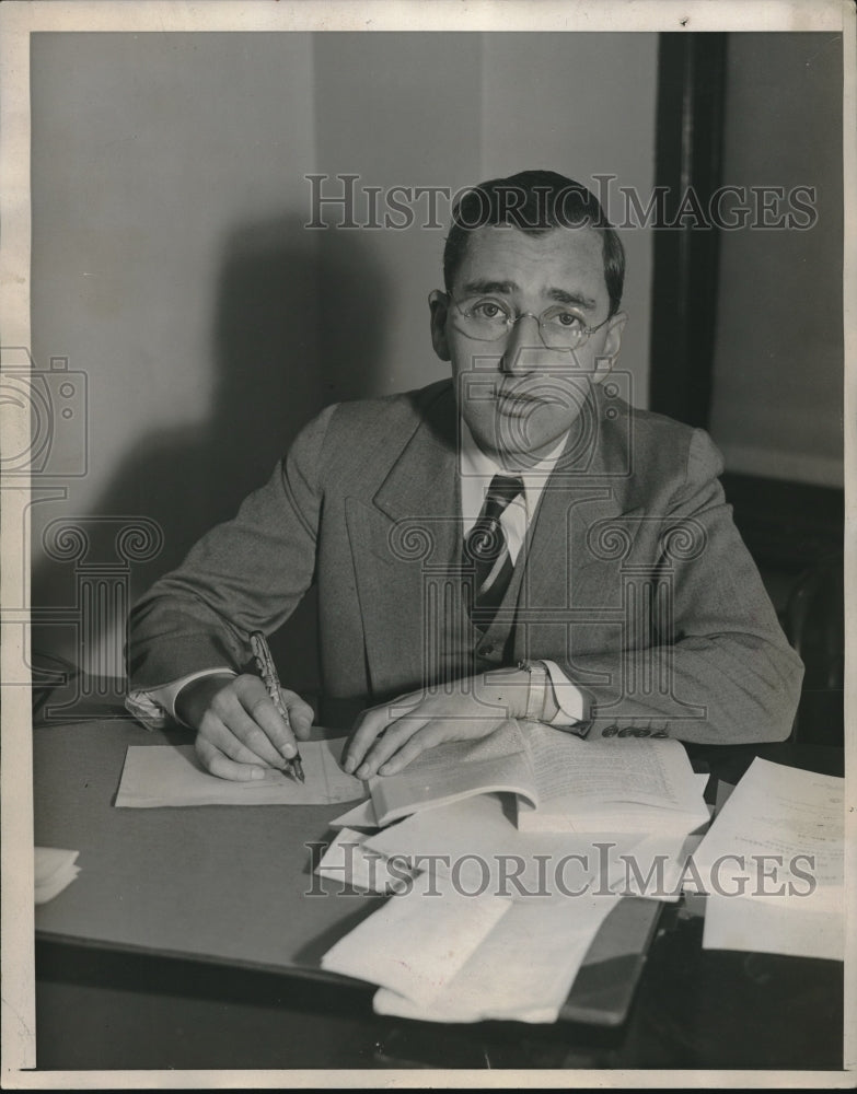 1933 Press Photo David Saperstein, attorney - Historic Images