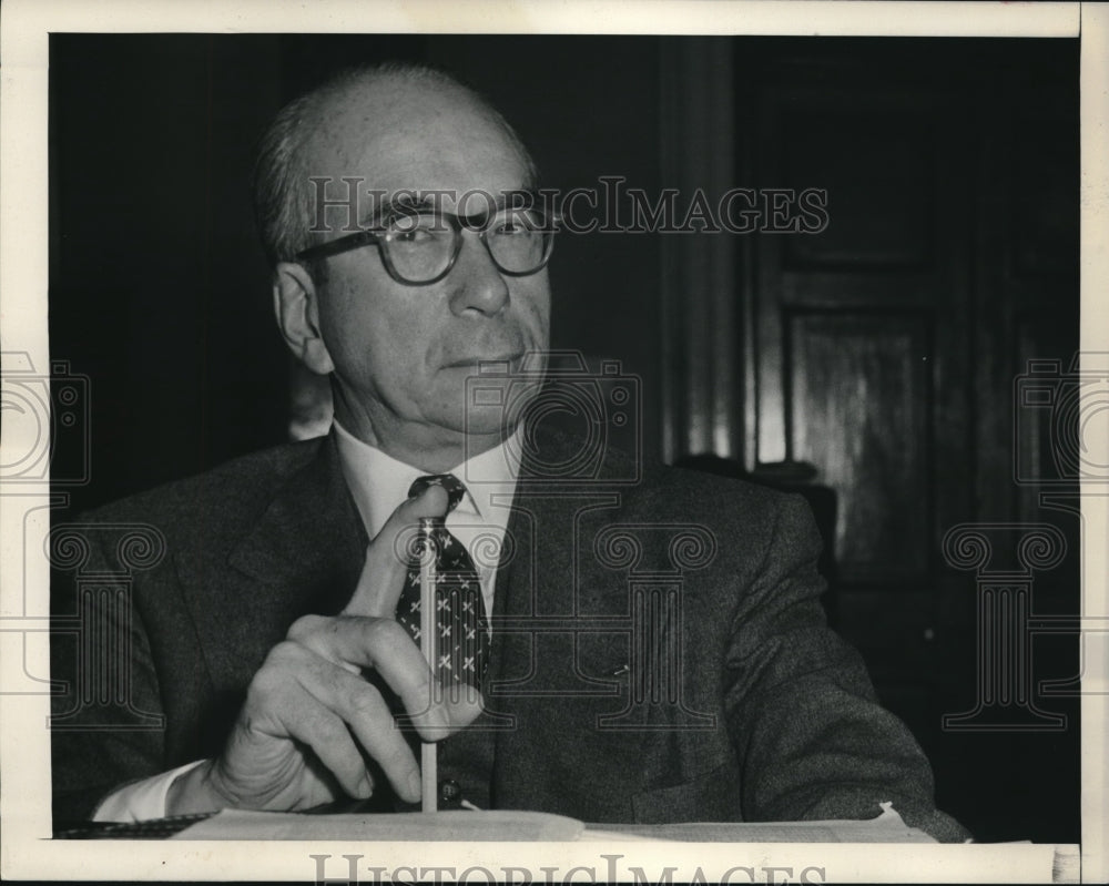 1954 Press Photo ADM. Lewis Strauss Chairman Of The Atomic Energy Commission - Historic Images