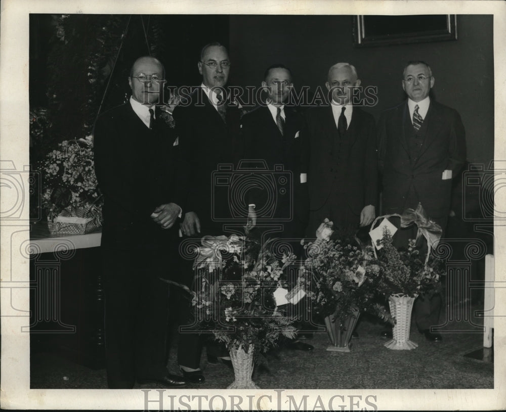 1932 Press Photo Milton S. Grossman, Walter Hagemeister, Edmund Lewandoski, - Historic Images