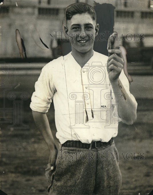 1926 Press Photo Herman Groth, age 13, Wis State marble champ - Historic Images