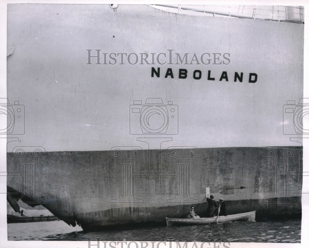 1954 Press Photo Istanbul Commercial Court To Sell Swedish Freighter Naboland-Historic Images