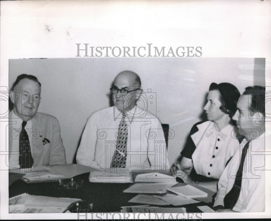 Press Photo Dr. B. M. Grier & Colonel E.R. Rosenber, Greenwood Plan Committee - Historic Images