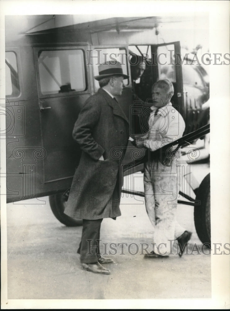 1933 Press Photo James Gavegan, Fake Priest &amp; District Attorney Elvin Edwards - Historic Images