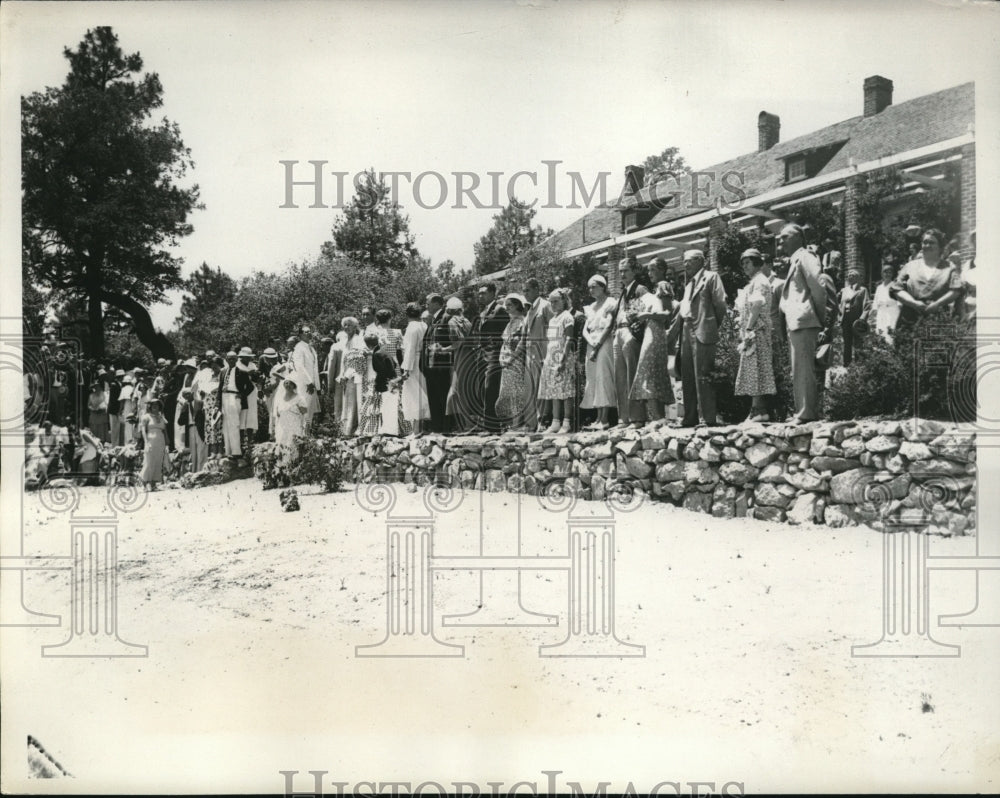 1933 Martha Ferguson&#39;s Wedding at Mountain Home of Mother Mrs Greenw - Historic Images