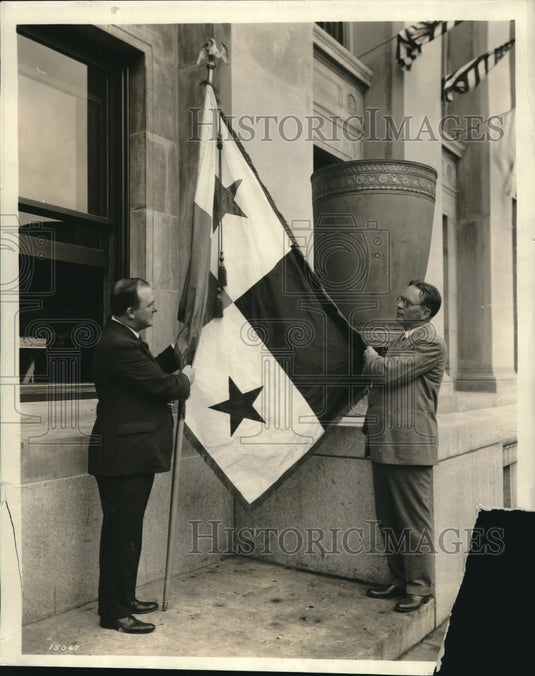 1925 Press Photo National Executive Committeeman Fred Sall & James Drain - Historic Images