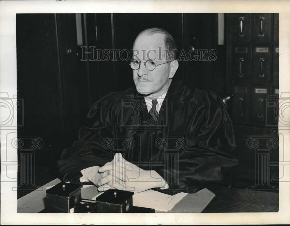 1937 Press Photo Judge Daniel Meany Presides at Mac Knight-Wightman Trial-Historic Images