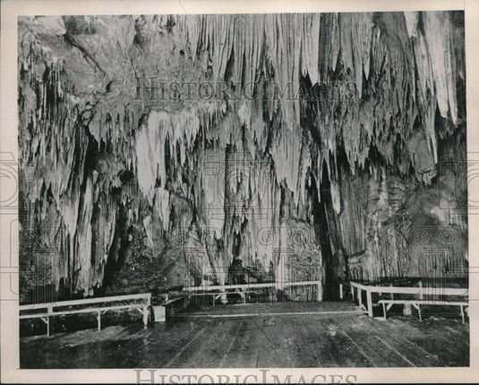 1950 Press Photo Caverns - Historic Images