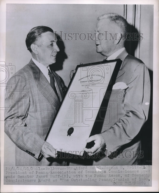 1951 Norman Fritz"Outstanding Penn. of YR" - Historic Images