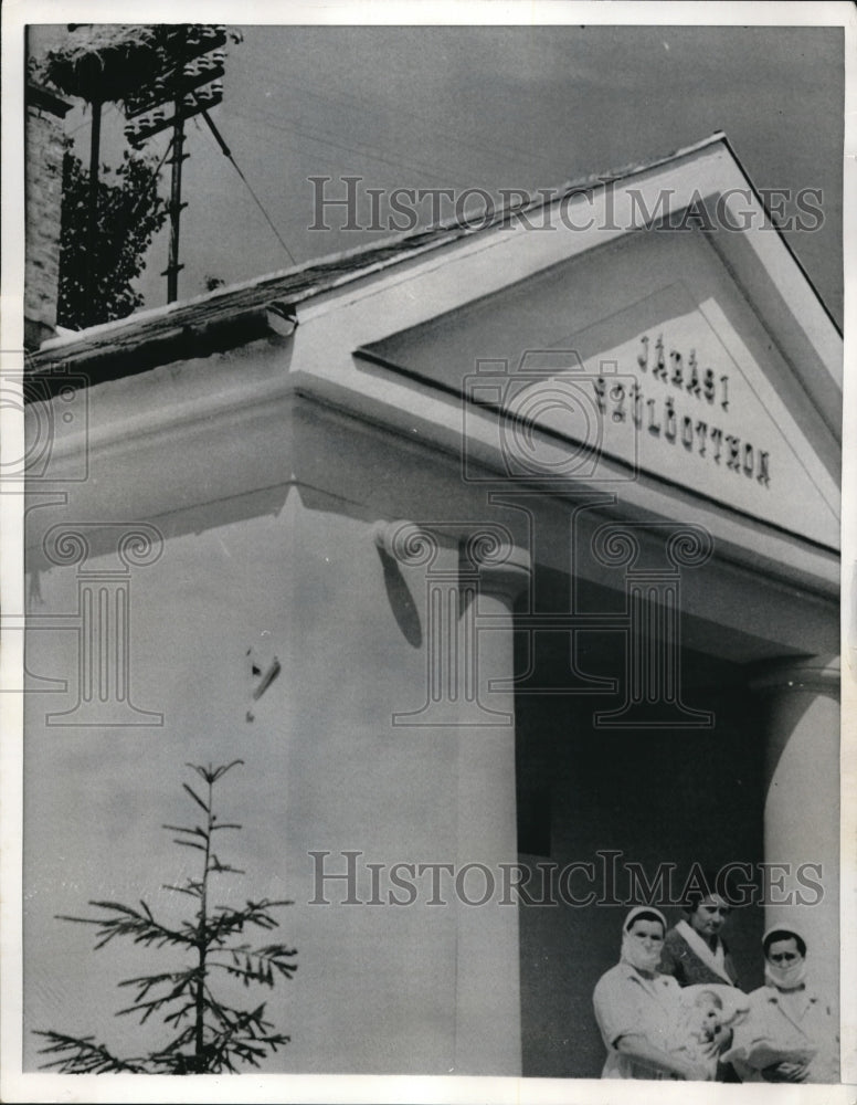 1966 Press Photo Hungary maternity ward was actually visited by storks - Historic Images