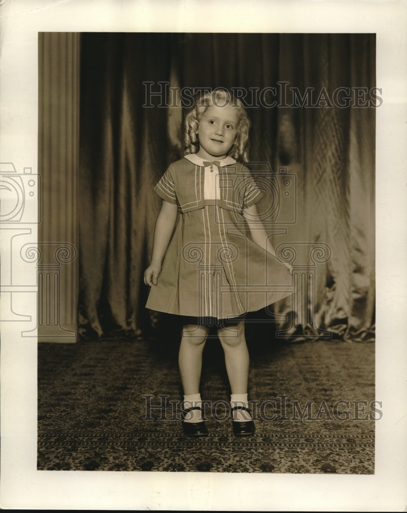 1936 Press Photo Barbara Johnson of Cleveland Heights, Ohio - Historic Images