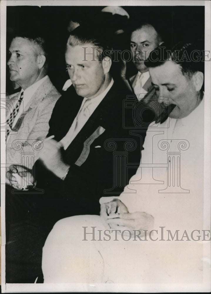 1936 Press Photo Elliott Roosevelt, delegate son of President, &amp; James Allredd - Historic Images