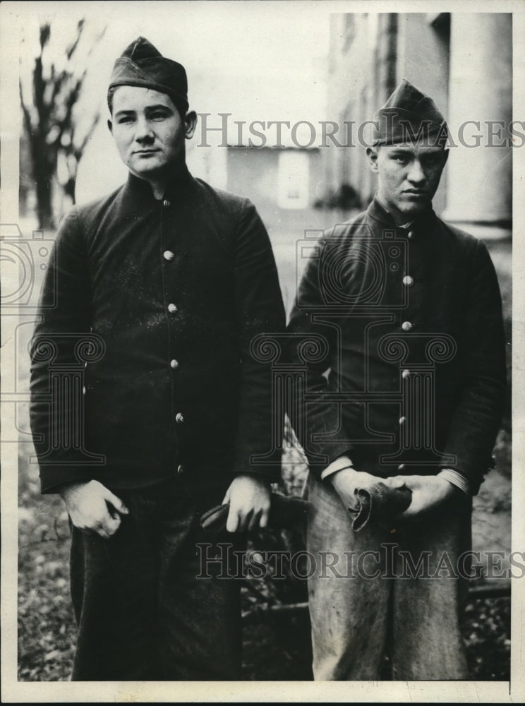 1932 Press Photo Albert Reymer and Ellsworth Mowyer, Confessed Arsonists-Historic Images