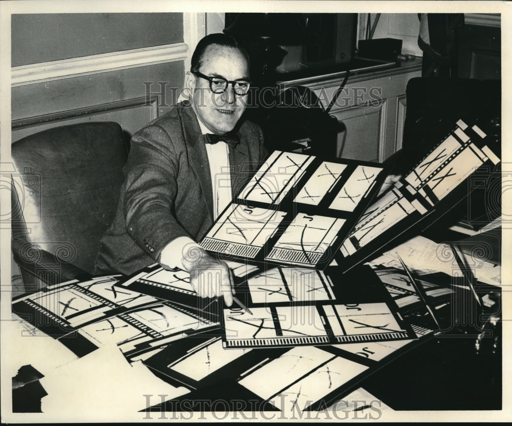 1956 Press Photo Secretary of State Ted Brown - Historic Images