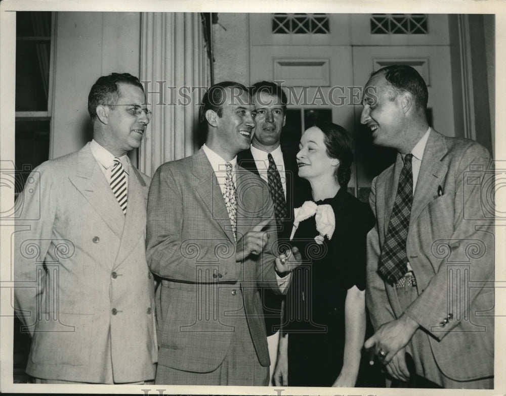 1937 Press Photo Young Democrats call on president Rossevelt - nec32984 - Historic Images