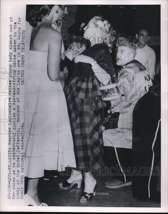 1953 Press Photo 35th National Convention St. Louis, MO. Legionnaires.-Historic Images