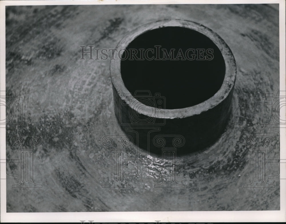 1965 Press Photo Close Up Of Clay Art At May Show - Historic Images