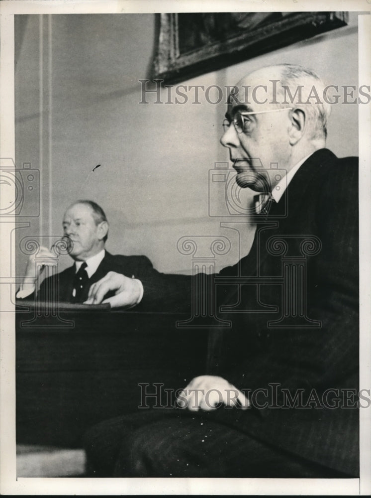 1940 Harvey Earing Printing Bureau Head testified in Albany Court. - Historic Images