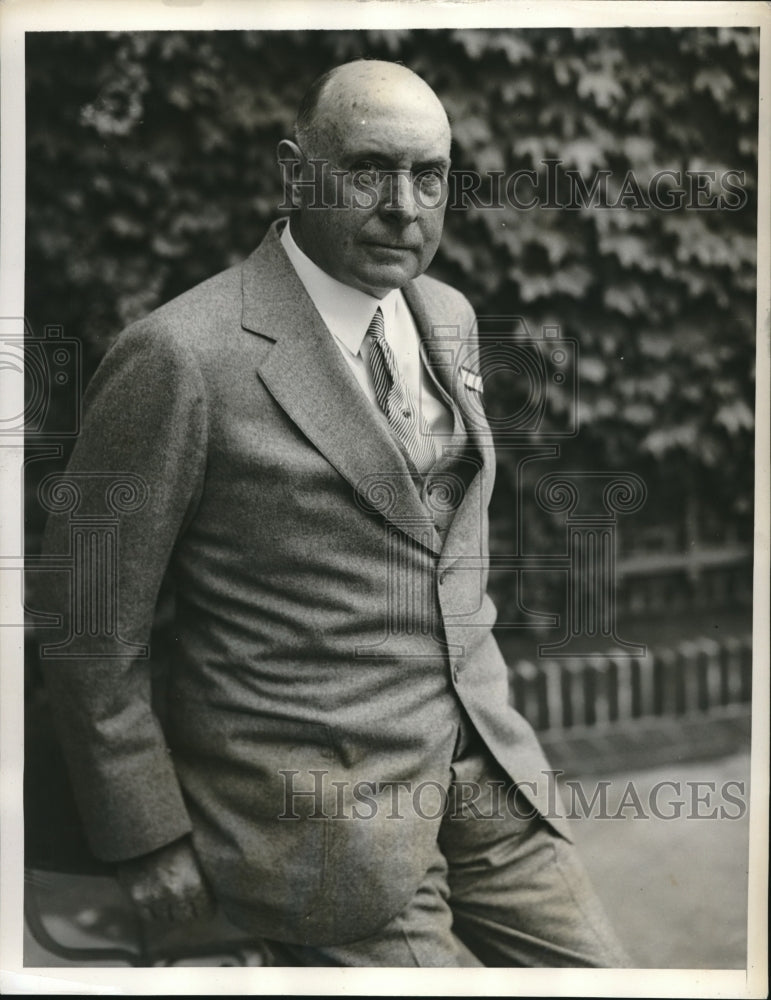 1932 Press Photo SAvings Banks Assoc of NY, Lewis Gawtry, pres of Bank - Historic Images