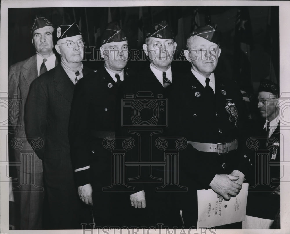 1944 Vice Commanders At American Legion Chicago Convention - Historic Images