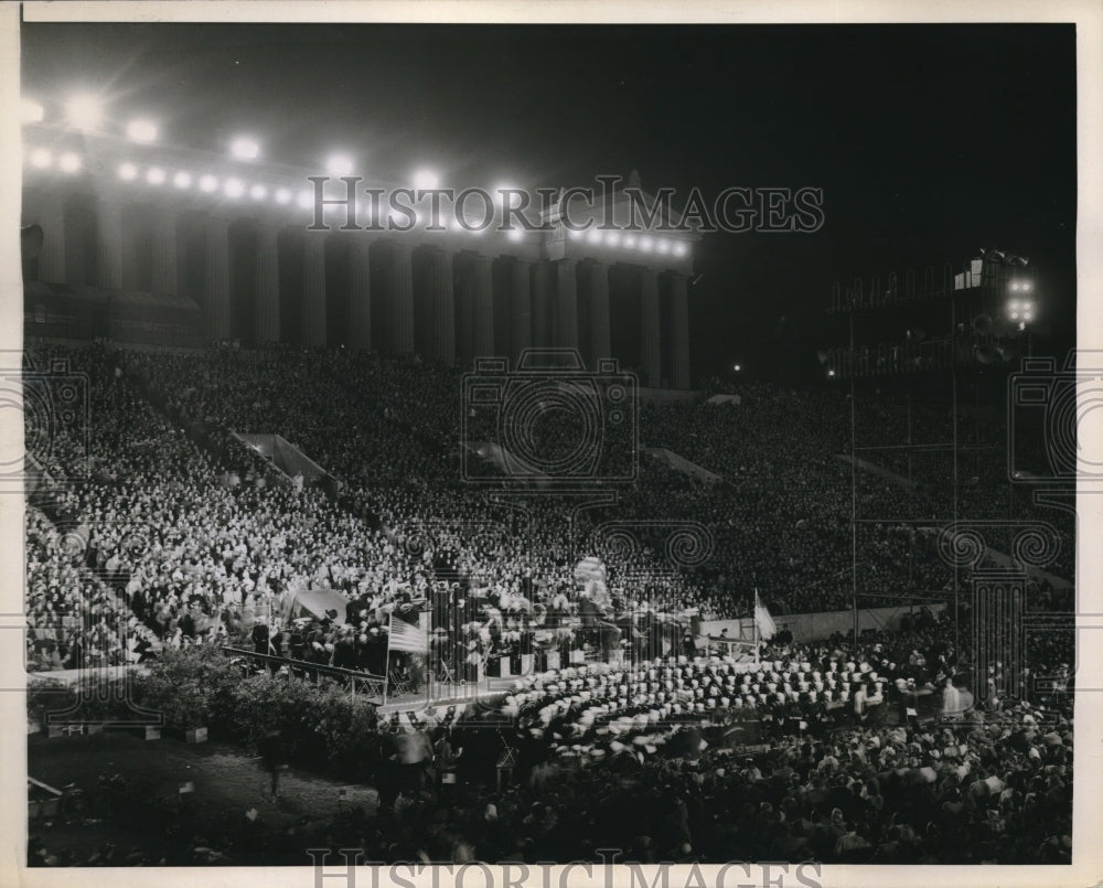 1943 Press Photo Soldiers Field, Chicago Illinois - Historic Images