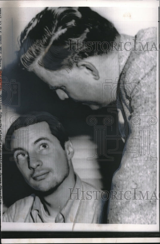 1954 Press Photo James Morgan held on charges of killing 1 policeman & wounding - Historic Images