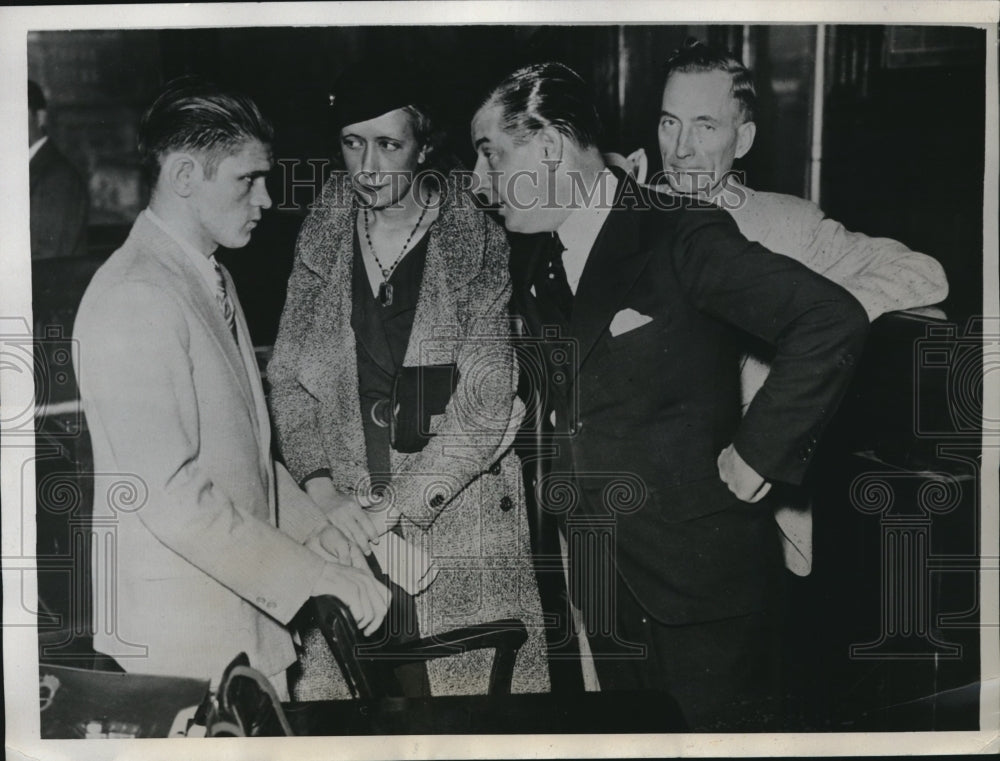 1933 Press Photo George McGee On Trial For Kidnapping Of Mary McElroy - Historic Images