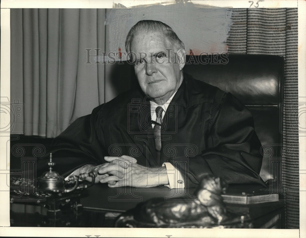 1957 Press Photo Federal Judge Joseph Garraghy Of Girard Japanese Surrender Fame - Historic Images