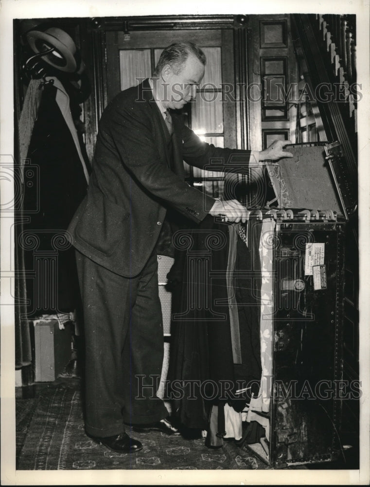1938 Press Photo Lud Wary Head Coach Herb Kopf to tutor Jasper Line - Historic Images