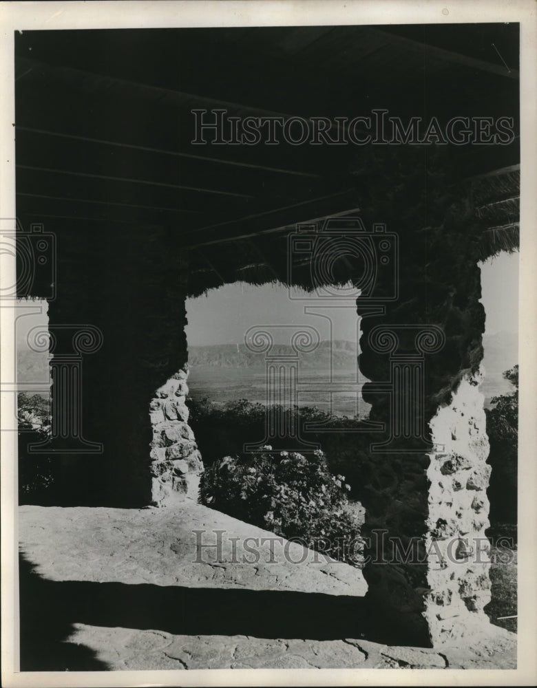 1952 Press Photo View from cottage in Port-au-Prince Haiti - nec34999- Historic Images