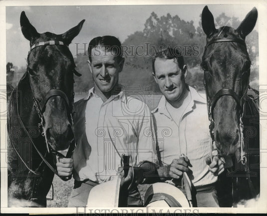 1937 Press Photo George & Bob Ashton of Australia at International Championship - Historic Images