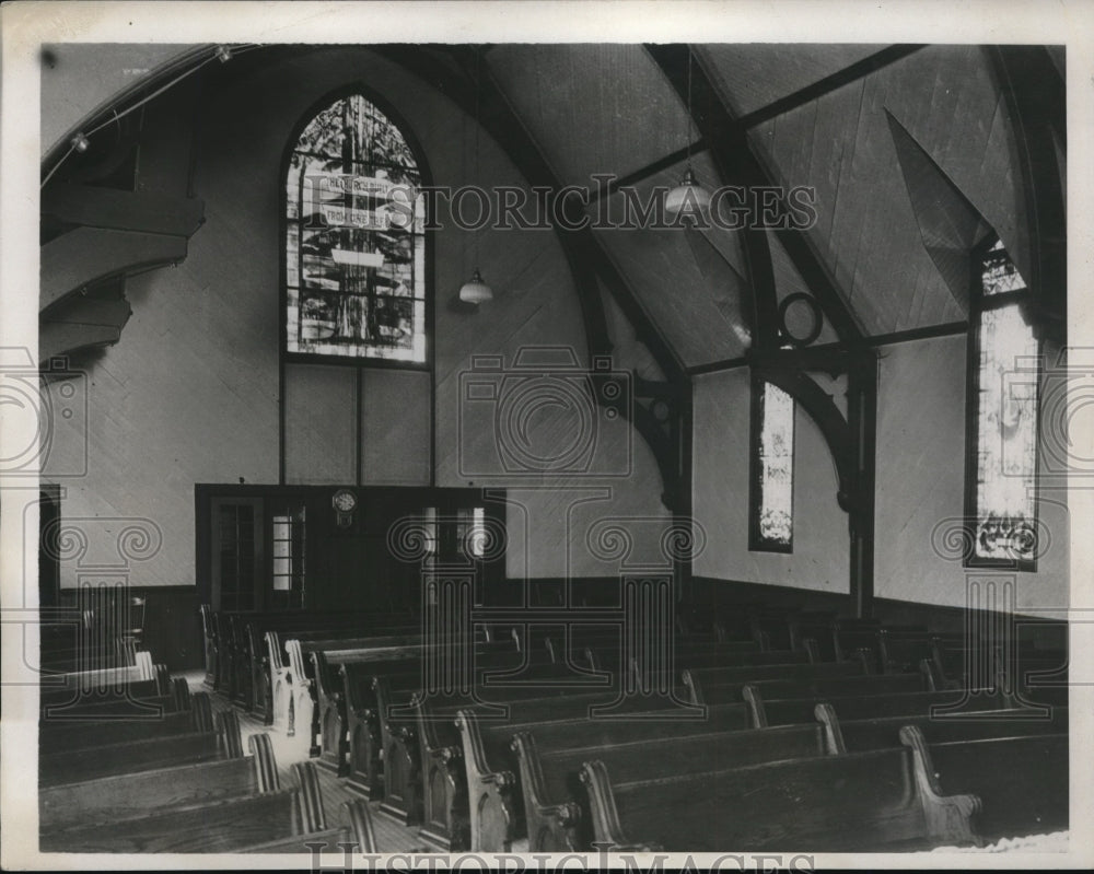 1933 Interior of a Church built using one tree.-Historic Images