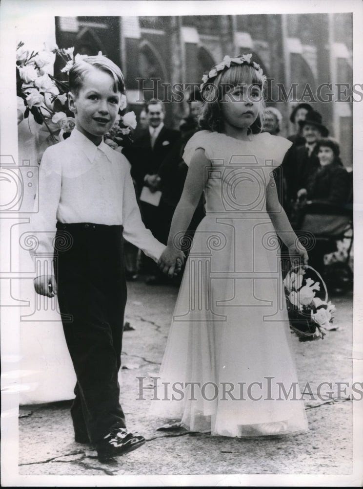 1955 Press Photo London England Rupert Gould Xenia Angelastri-Historic Images