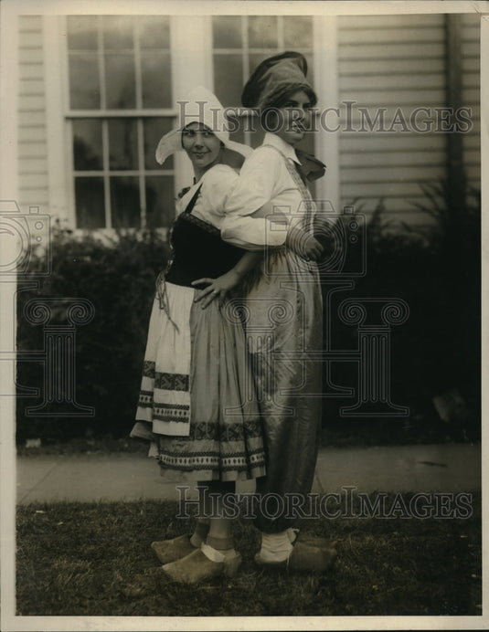1938 Joan Gibbs & Katherine Pell in the Dutch Wedding scene-Historic Images